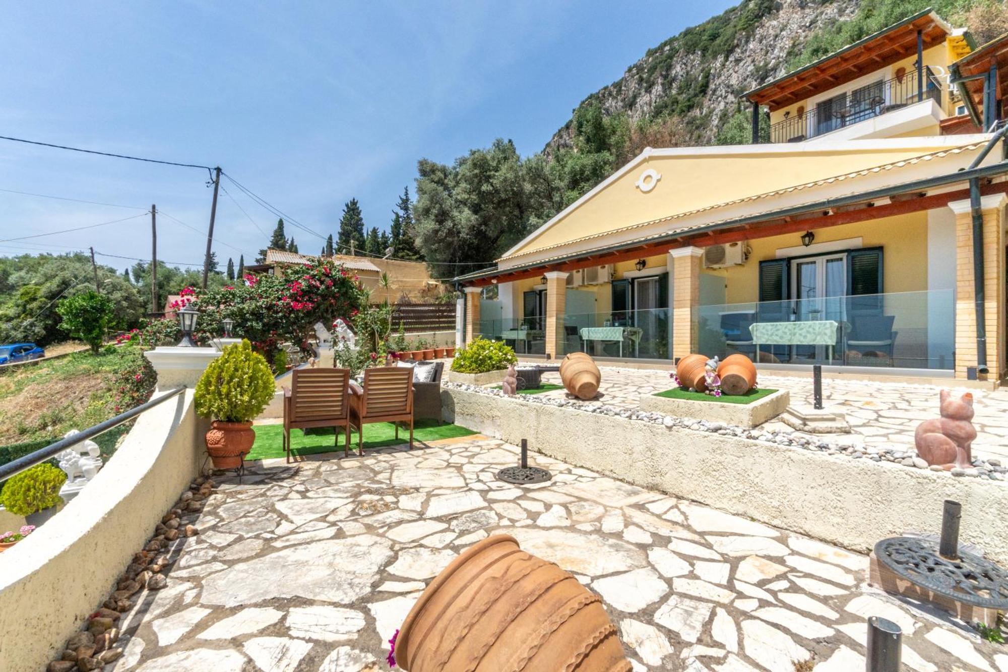 Angela Panorama Villa Paleokastritsa Exteriör bild
