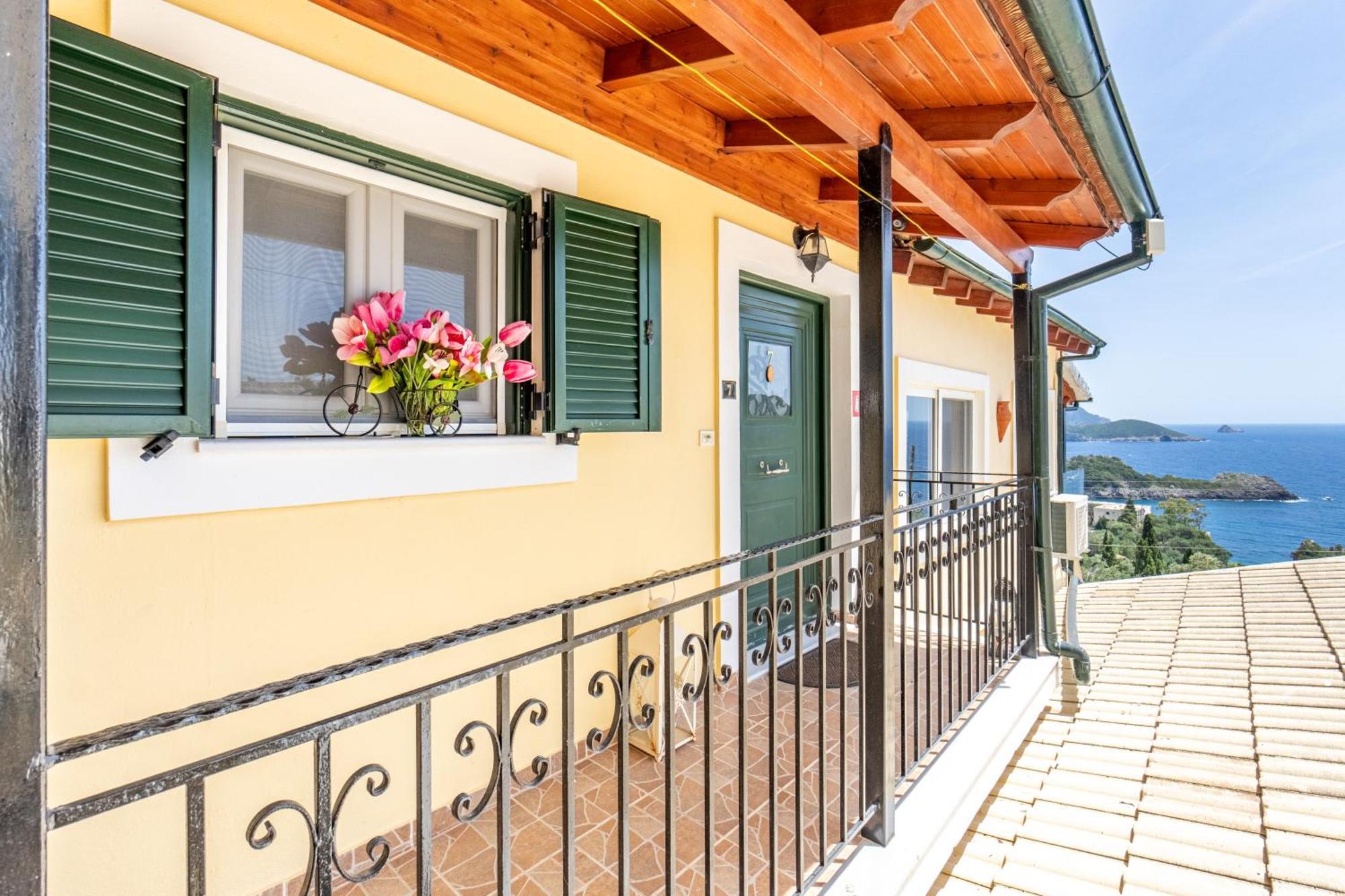 Angela Panorama Villa Paleokastritsa Exteriör bild