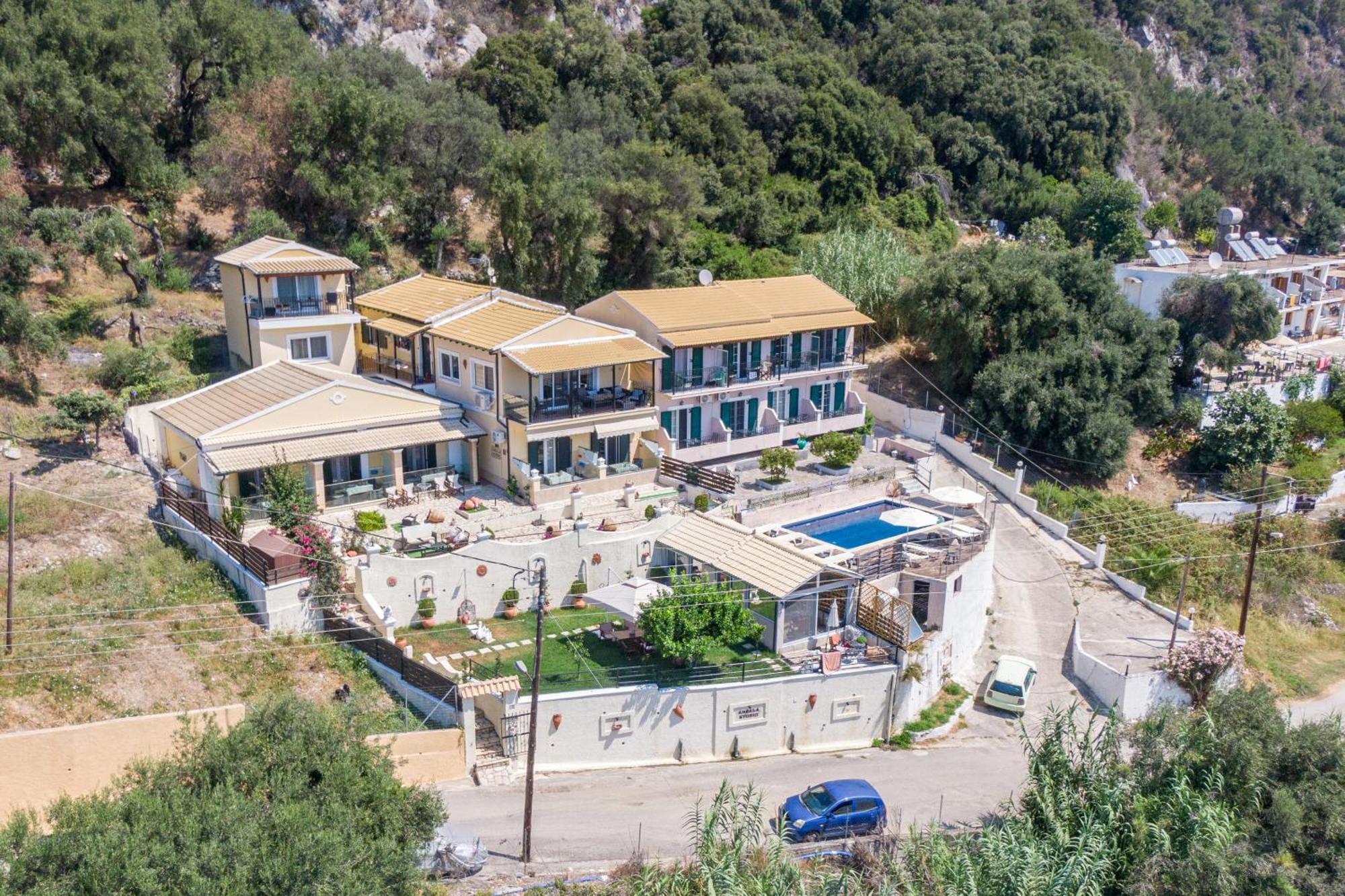 Angela Panorama Villa Paleokastritsa Exteriör bild