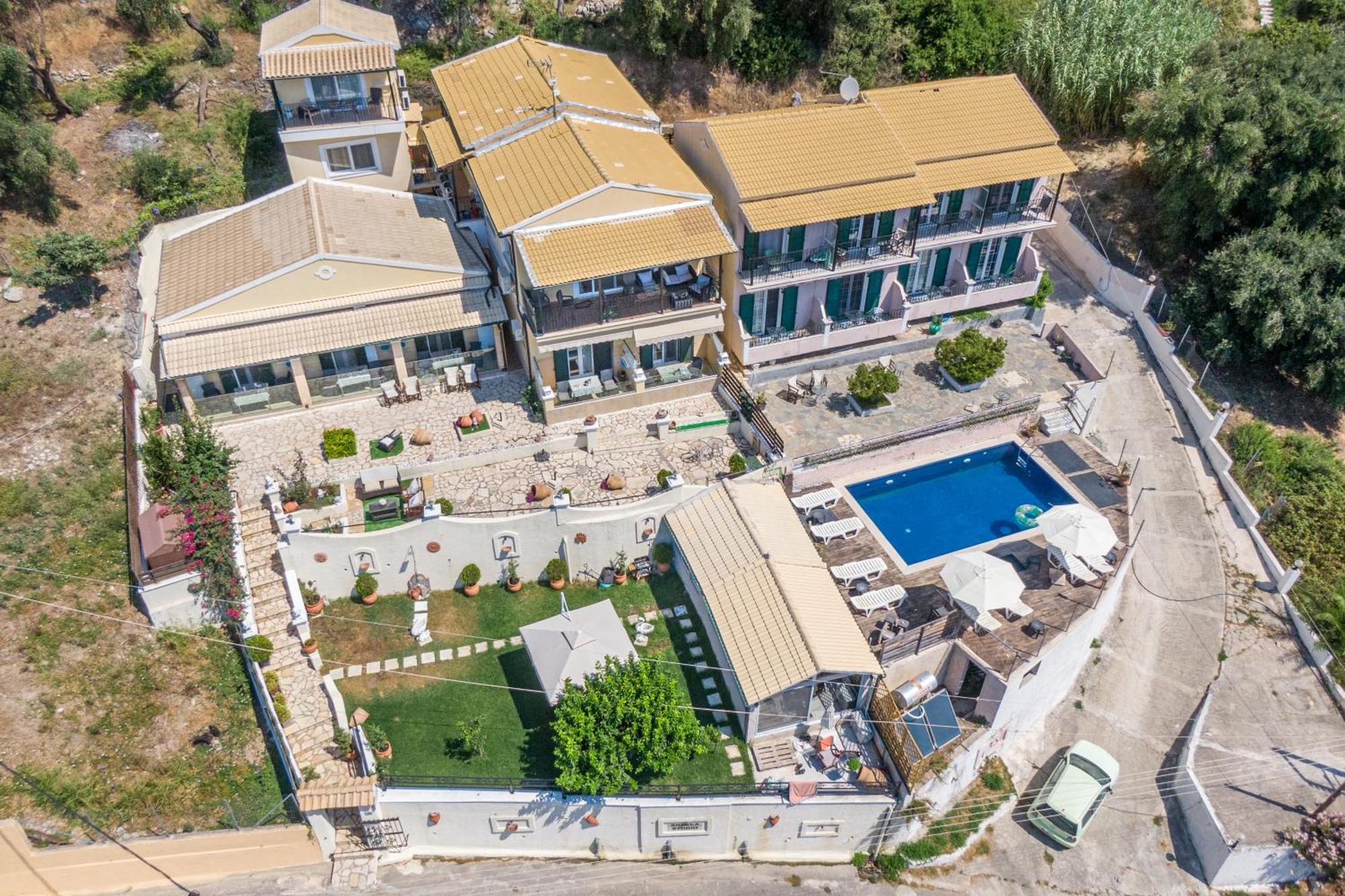 Angela Panorama Villa Paleokastritsa Exteriör bild